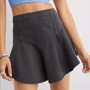 Aerie Denim Circle Mini Skirt